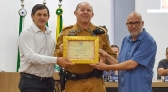 Sargento Sandro recebe homenagens do legislativo santo-antoniense